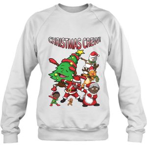 African American Santa Claus Black Christmas Crew Dabbing Sweatshirt