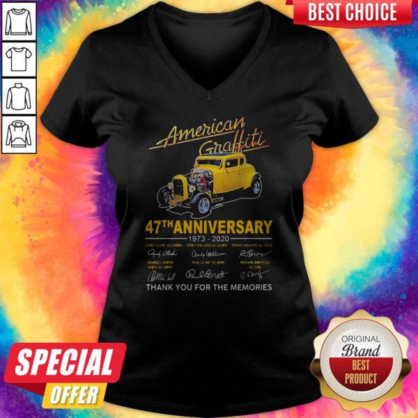 American Graffiti 47th Anniversary 1973 2020 Thank You For The Memories Signatures Shirt