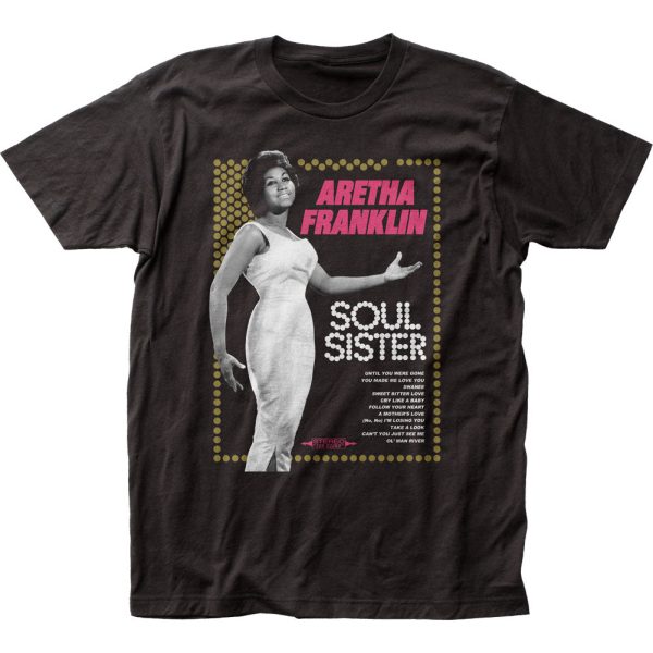 Aretha Franklin Soul Sister Mens T Shirt