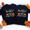 Autism Halloween Family Matching Shirt Thankful Grateful Blessed