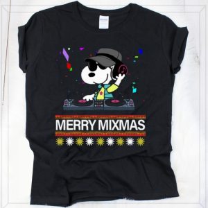 Awesome Merry Mixmas Ugly Christmas Dj Snoopy Shirt 2 Awesome Merry Mixmas Ugly Christmas Dj Snoopy Shirt 3
