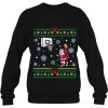 Basketball Santa Claus Dunking Ugly Christmas Sweatshirt