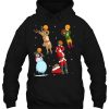 Basketball Throw Christmas Player Santa Claus Gift Hoodie