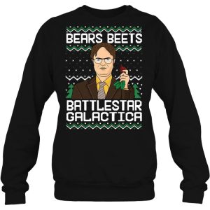 Bears Beets Battlestar Galactica Dwight Schrute The Office Christmas Sweatshirt