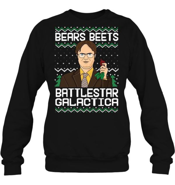 Bears Beets Battlestar Galactica Dwight Schrute The Office Christmas Sweatshirt