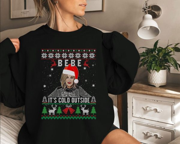 Bebe It’s Cold Outside In Ugly Christmas Moira Rose Sweatshirt