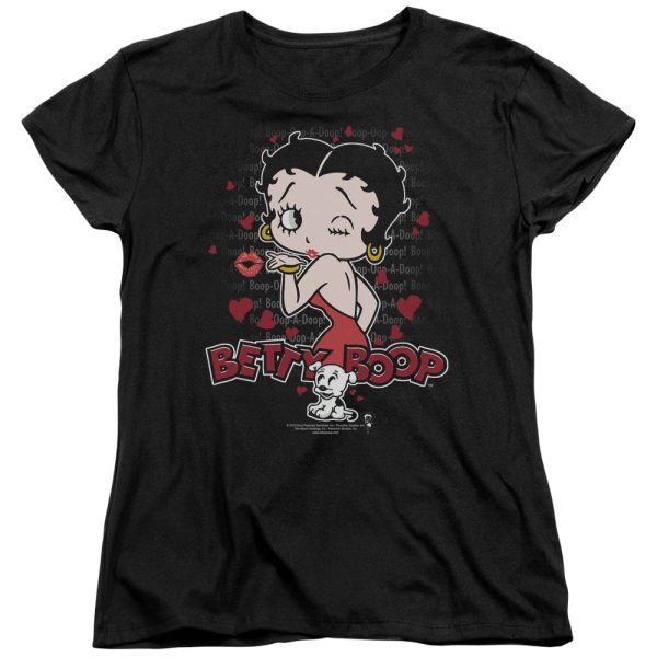 Betty Boop Classic Kiss Womens T Shirt