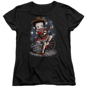 Betty Boop Country Star Womens T Shirt