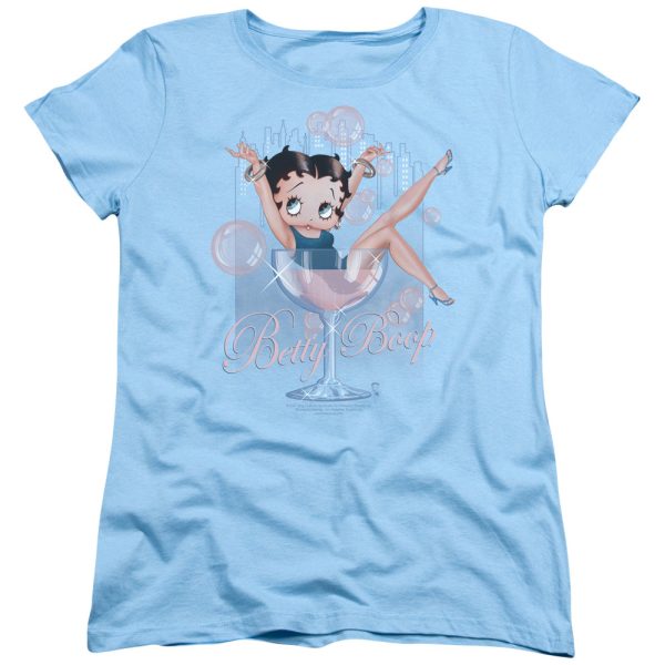 Betty Boop Pink Champagne Womens T Shirt