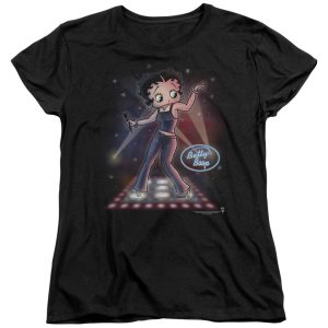 Betty Boop Pop Star Womens T Shirt
