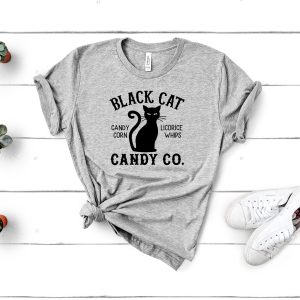 Black Cat Candy Halloween Shirt