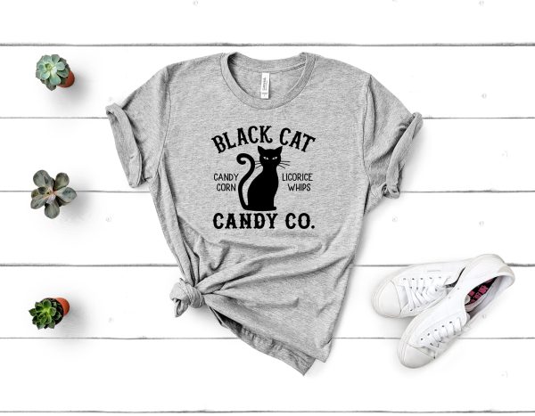 Black Cat Candy Halloween Shirt