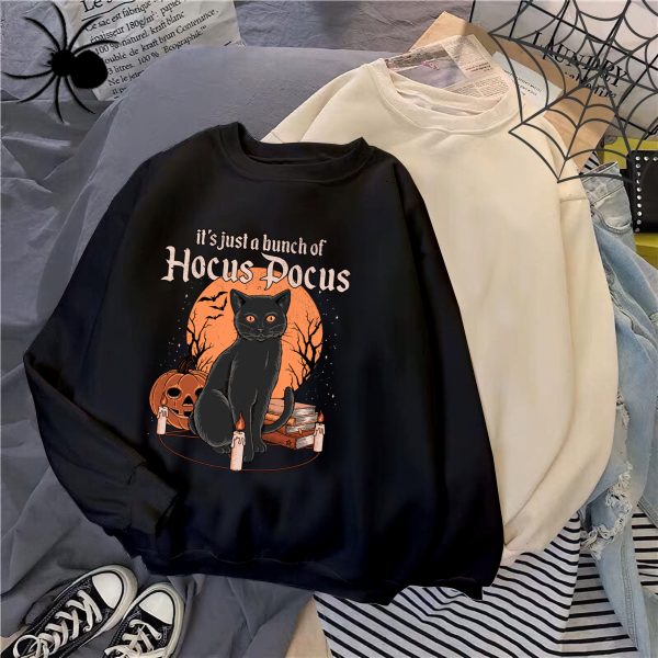 Black Cat Hocus Pocus Oversized Tshirt Comfort Colors