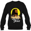Black Jesus With Locs African American Christian Christmas Sweatshirt