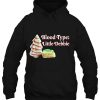 Blood Type Little Debbie Christmas Black Gift Hoodie Shirt