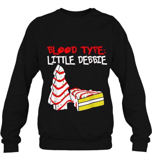 Blood Type Little Debbie Christmas Black Gift Shirt