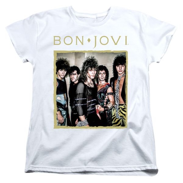 Bon Jovi Framed Womens T Shirt