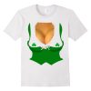 Busty Boobs Irish Waitress St Patricks Day Funny T-Shirt