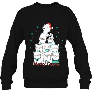 Cat Lover Meowy Catmas Tree Funny Merry Sweatshirt