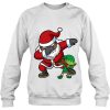 Christmas African American Dabbing Santa Claus Elf Dab Gift Sweatshirt