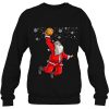 Christmas Basketball Pajamas Santa Claus Slam Dunk Sweatshirt
