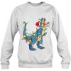 Christmas Boys Kids Toddlers Gift Funny Xmas Tree Rex Sweatshirt