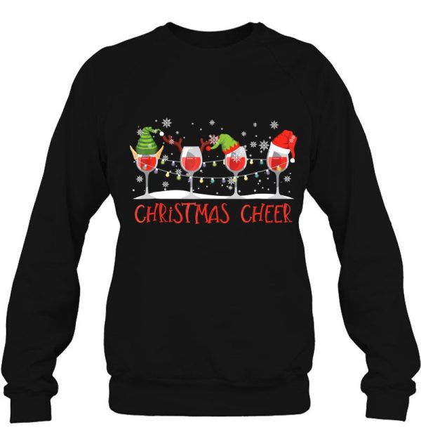 Christmas Cheer Red Wine Humorous Funny Gift Sweatshirt