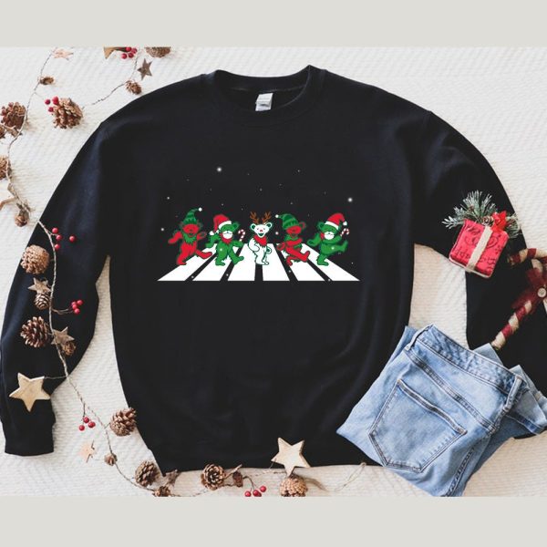 Christmas Grateful Dead Dancing Bears Sweatshirt