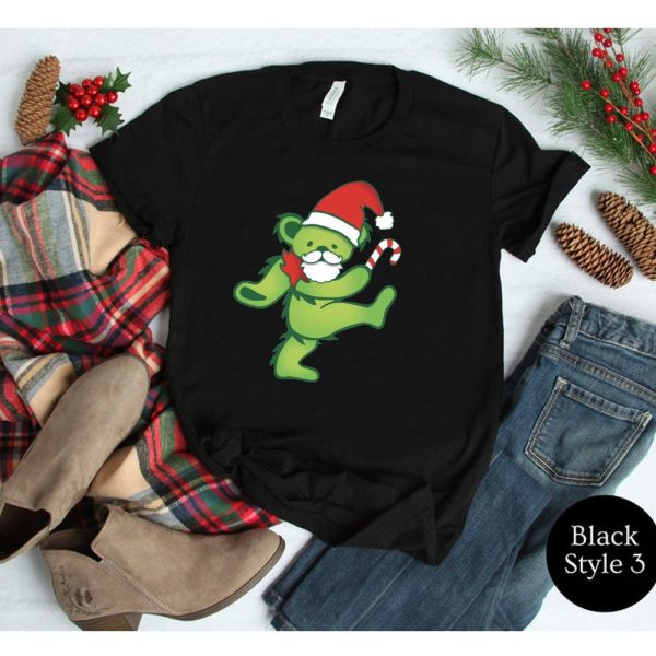 Christmas Grateful Dead Dancing Bears Unisex T Shirt