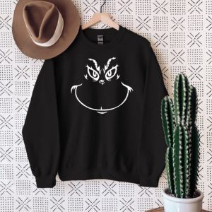 Christmas Grinch Face Sweatshirt