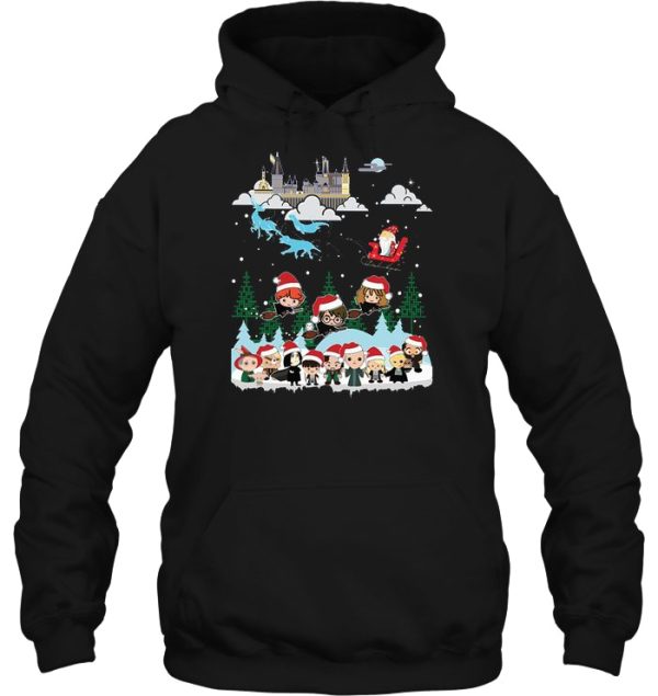 Christmas In Hogwarts Chibi Harry Potter Hoodie