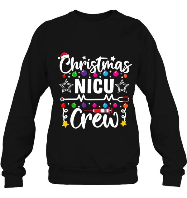 Christmas Nicu Crew Nurse Doctor Tech Neonatal Icu Squad Shirt