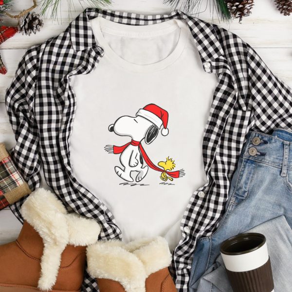 Christmas Peanuts Snoopy And Woodstock Sweatshirt For Kids