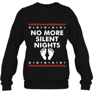 Christmas Pregnancy Announcement No More Silent Nights Baby Sweatshirt