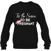 Christmas Pregnancy Announcement T-Shirt Gift Pregnant