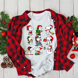 Christmas Snoopy And Woodstock Peanuts Shirt Gift For Men Women