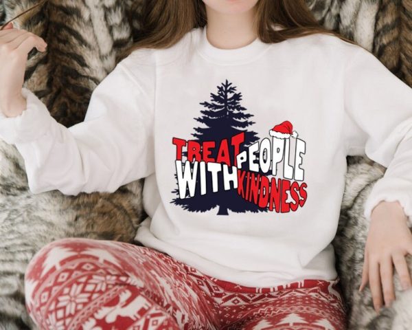Christmas Treat People With Kindness Xmas TPWK Crewneck Sweatshirt