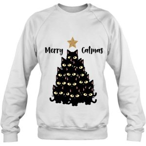 Christmas Tree Merry Catmas Cat Sweatshirt