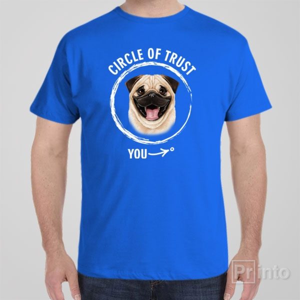 Circle of trust (Pug) – T-shirt