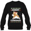 Corgi Ugly Christmas Sweater Style Merry Corgmas Santa Sweatshirt