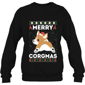 Corgi Ugly Christmas Sweater Style Merry Corgmas Santa Sweatshirt