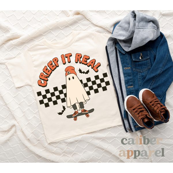 Creep It Real Ghost Onesie Halloween Shirt