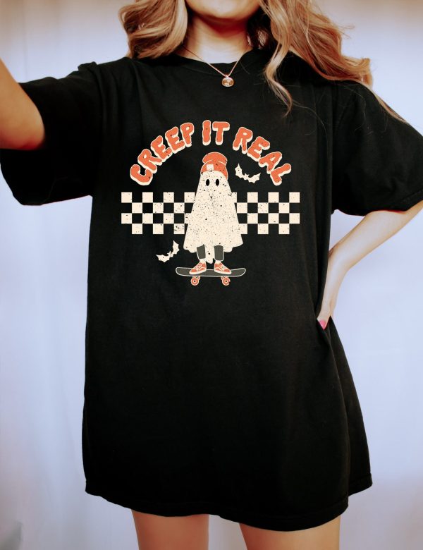 Creep It Real Vintage Ghost Halloween Shirt