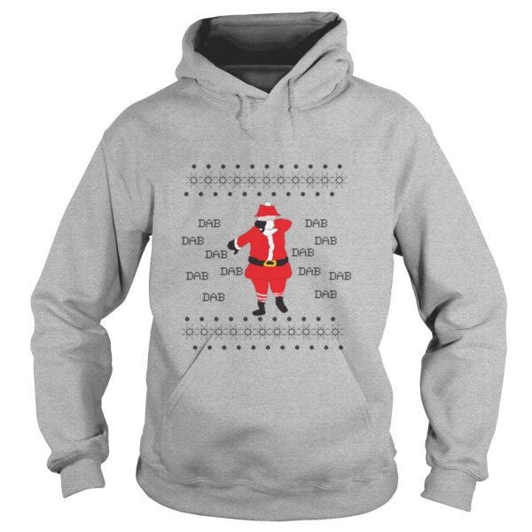 Dabbing Santa Claus Ugly Christmas Funny Hoodie Shirts