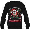 Dad Santa Christmas Pregnancy Announcement Papa Sweatshirt