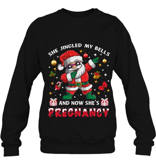 Dad Santa Christmas Pregnancy Announcement Papa Sweatshirt