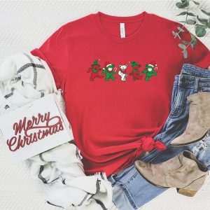 Dancing Bear Grateful Dead Christmas T Shirt 3 Dancing Bear Grateful Dead Christmas T Shirt 4