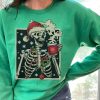 Dancing Skeletons Christmas Crewneck Sweatshirt