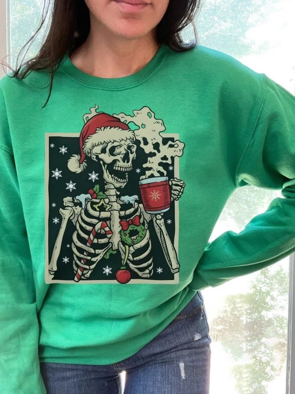 Dancing Skeletons Christmas Crewneck Sweatshirt