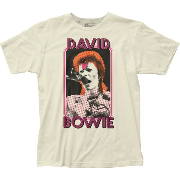 David Bowie Framed 3 Color Mens T Shirt Vintage White